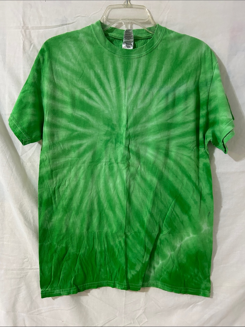 Natural Tie-Dye T-Shirt - Green Sz M